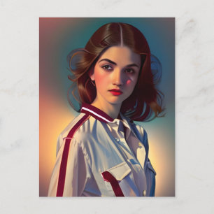 Postal Adolescente Vintage