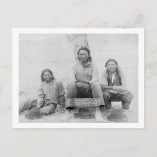 Postal Adolescentes lakota de origen hindú vestidos con t
