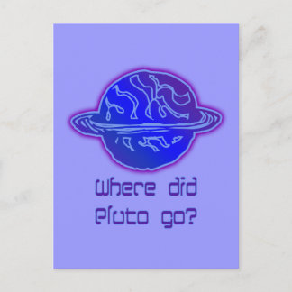 Postal ¿Adónde Fue Pluto?