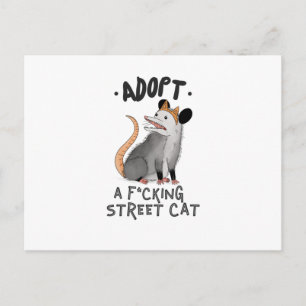 POSTAL ADOPTAR UN GATO DE F*CKING STREET