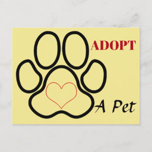 Postal Adoptar Un Mascota