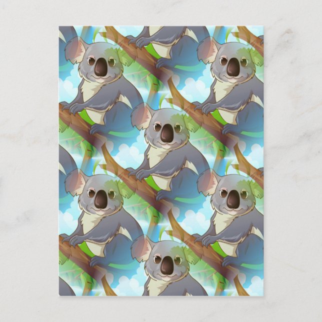 Postal ¡Adopte una koala! (Anverso)