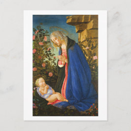 POSTAL ADORA VIRGEN DE NIÑO CRISTO DORMIDO