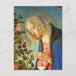 POSTAL ADORA VIRGEN DE NIÑO CRISTO DORMIDO
