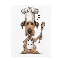 Adorable Chef Terrier Irlandés Cocinando Perro Div
