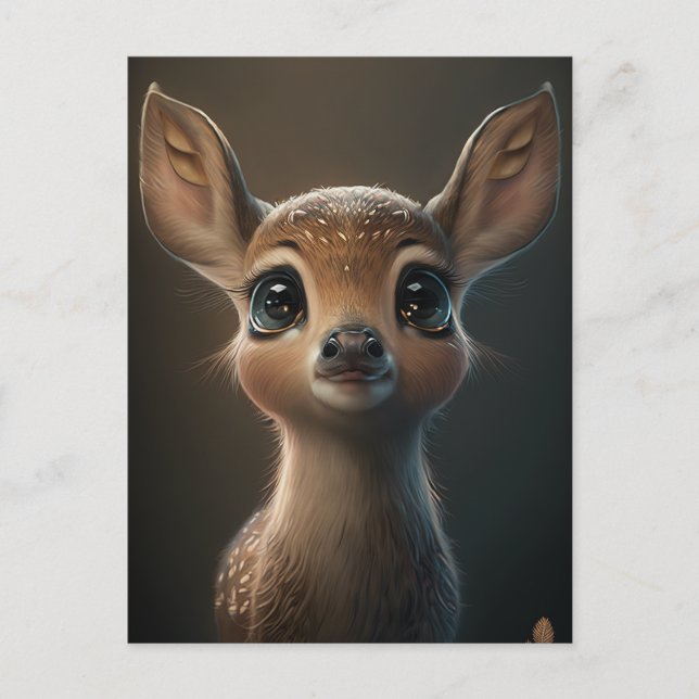 Postal Adorable Fawn (Anverso)