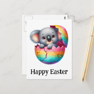 Postal Adorable gracioso bebé de Pascua Koala