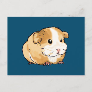 Postal adorable nuevo conejillo de indias