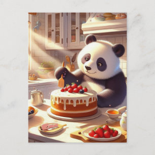 Postal Adorable Panda Bear Bear Cake
