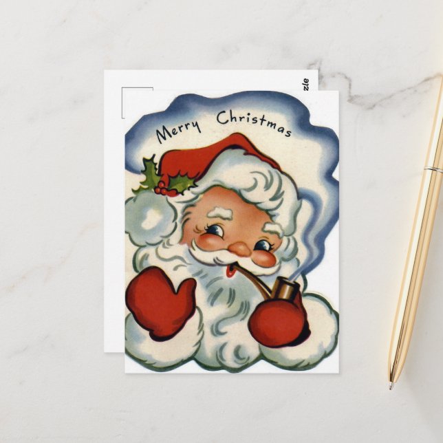 Postal Adorable Santa Retro (Anverso/Reverso In Situ)
