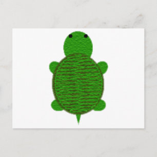 Postal Adorable Yarn Textured Turte