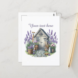 Postal Adorables amantes de la jardinería personalizables