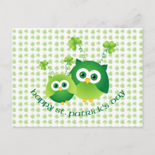 Postal Adorables obsequios y regalos de búho de San Patri