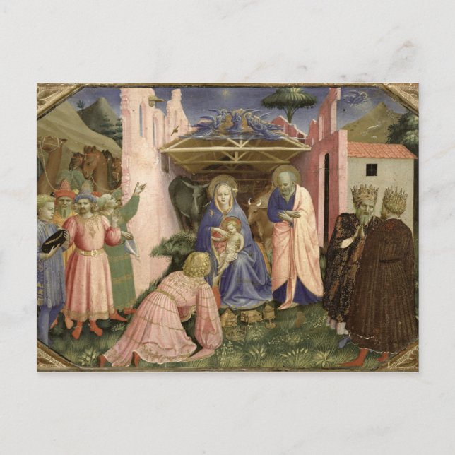 Postal Adoración de la Magi, de la predecesora (Anverso)