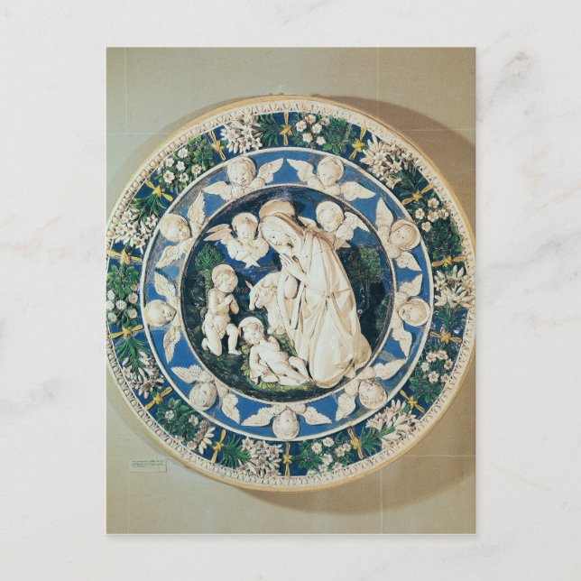 Postal Adoración de la Virgen con St. John (Anverso)