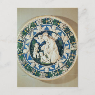 Postal Adoración de la Virgen con St. John