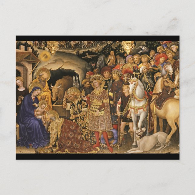 Postal Adoración de los Magos (Anverso)