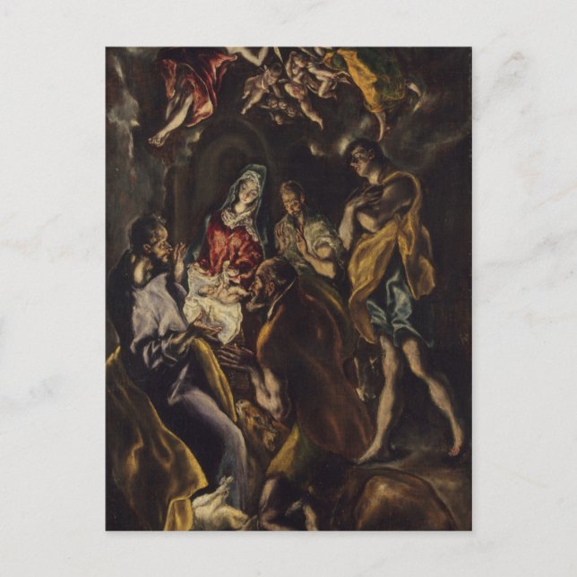 Postal Adoración de los Pastores (Anverso)