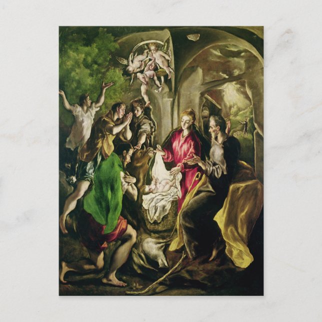 Postal Adoración de los Pastores, 1603-05 (Anverso)