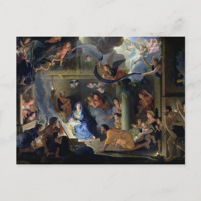 Postal Adoración de los Pastores, 1689 (Anverso)