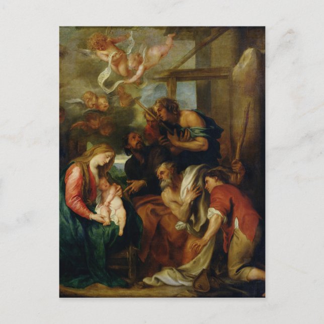 Postal Adoración de los Pastores 2 (Anverso)