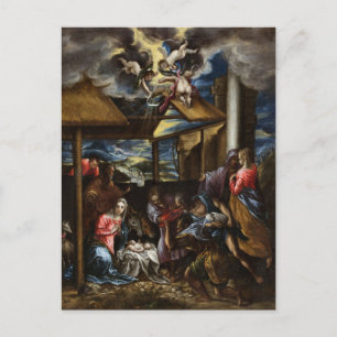 Postal Adoración de los pastores por El Greco