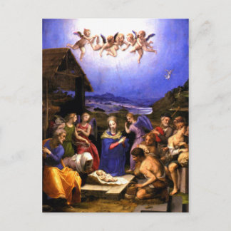 Postal Adoración de Pastores - Bronzino - Italiano