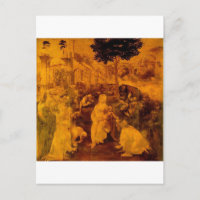 Adoración de unos de los reyes magos de Leonardo