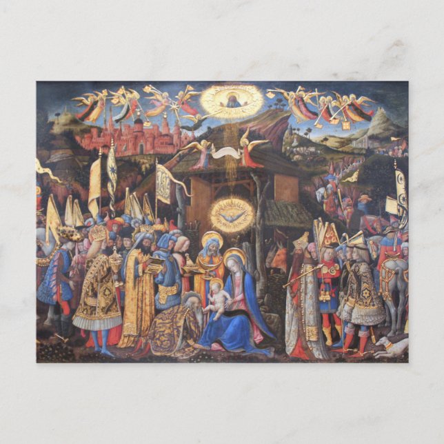 Postal Adoración del Magi (Anverso)
