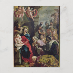 Postal Adoración del Magi