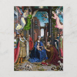 Postal Adoración del Magi