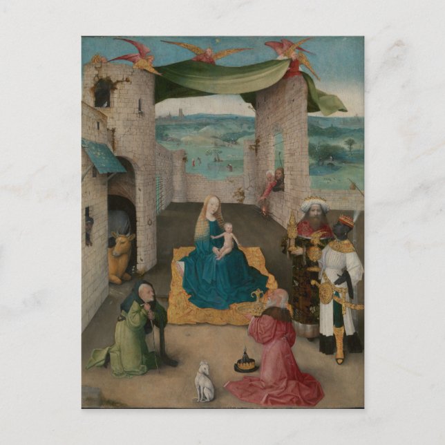 Postal Adoración del Magi (Anverso)