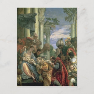 Postal Adoración del Magi, años 1570