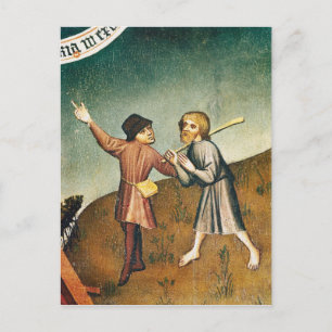 Postal Adoración del Magi, detalle del