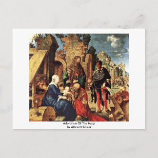 Postal Adoración Del Magi Por Albrecht Dürer