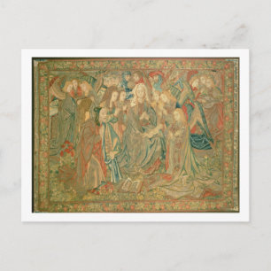 Postal Adoración del niño Cristo (Tapiz)