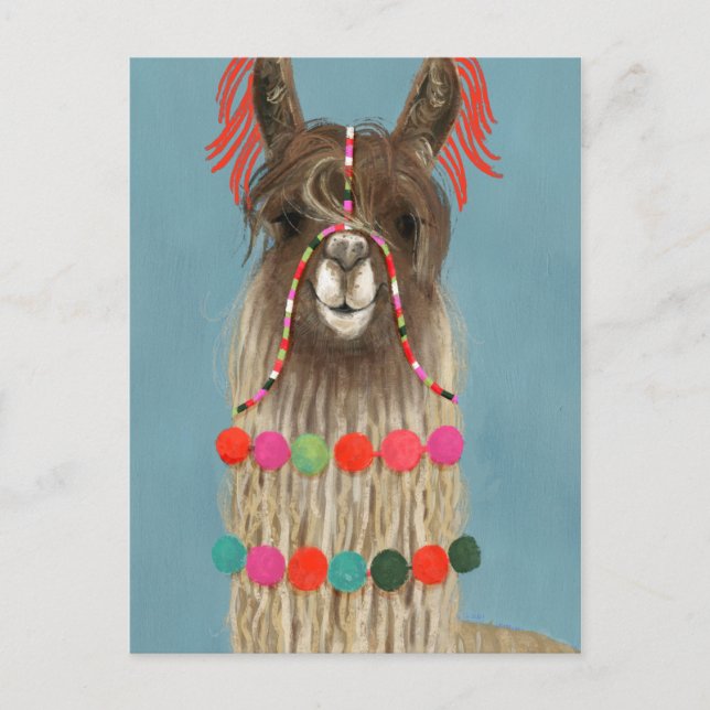 Postal Adored Llama - Brown (Anverso)
