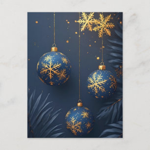 Postal 🎄 Adorno de Navidad de Lujo Elegancia ❄️ Festivo