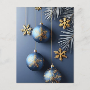Postal ❄️ Adorno de Navidad Resplandor Festivo 🎄 Elegant