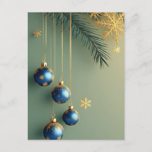 Postal 🎄 Adorno Navideño Elegante Brillante ❄️ Navidad