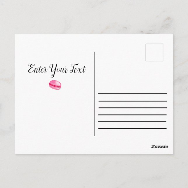 Postal Adornos de cerámica de donas dulces con glaseado c (Reverso)