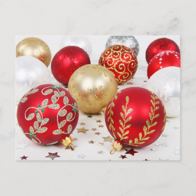 Postal Adornos de Navidad (Anverso)