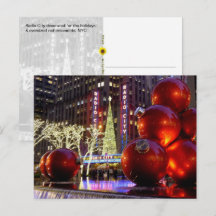 Adornos de Navidad en la Sexta Avenida, NYC -