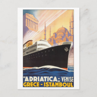 Postal Adriatica Vinise Grece Istamboul