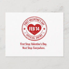 Postal Adventurous Passport Stamp First Valentine