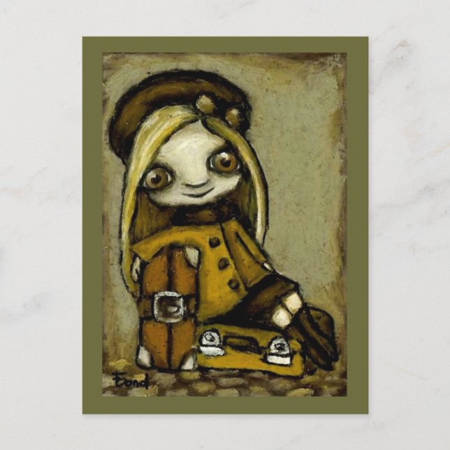Postal Adventurous Wendy - compañero de viaje (Anverso)