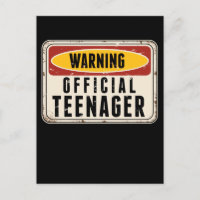 Advertencia Adolescente Oficial Chicos Chicas Cump