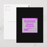 Advertencia Ansiedad Social Rosa Pestaña de Carga 