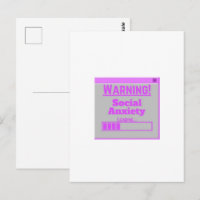 Advertencia Ansiedad Social Rosa Pestaña de Carga