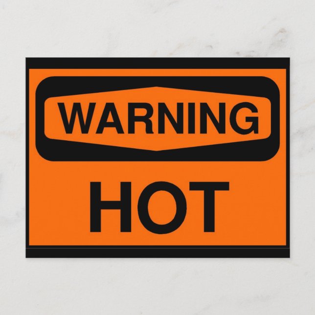 Postal advertencia caliente (Anverso)
